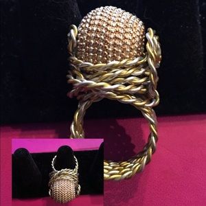 Crystal Metal ring